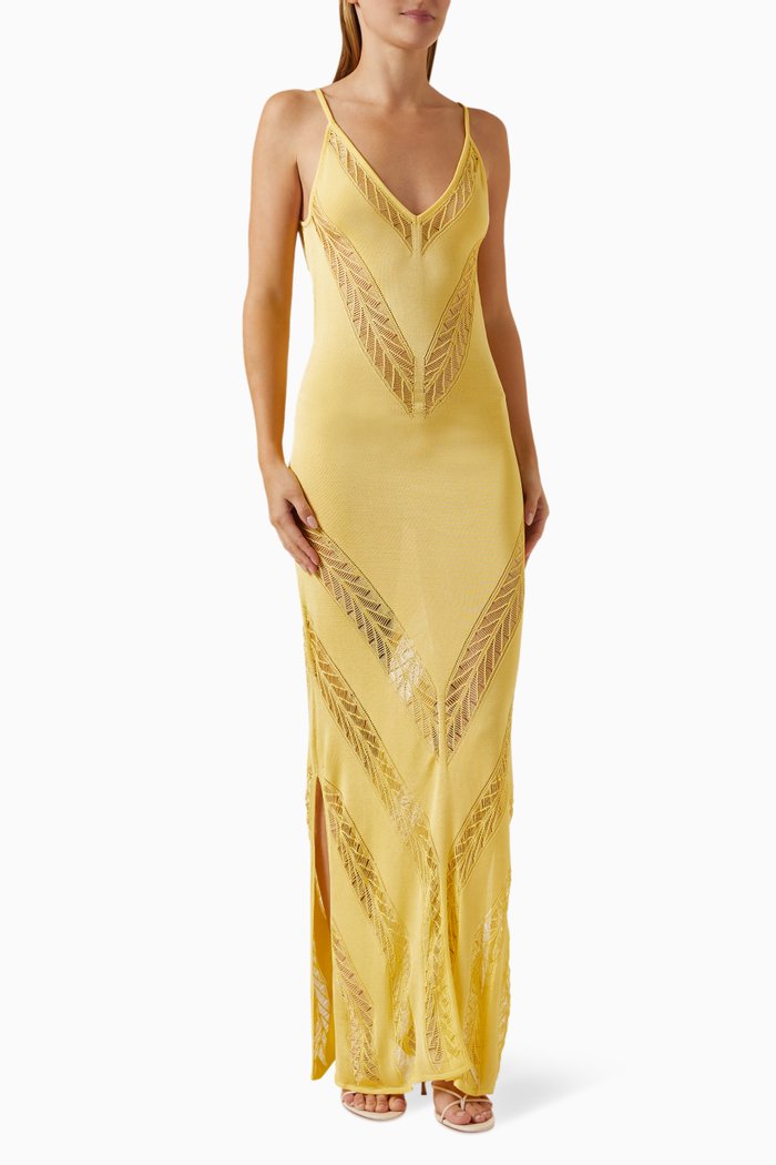 

Mini Dress in Viscose, Yellow