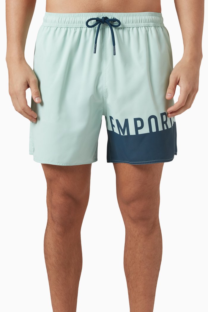 

Graphic Logo Swim Shorts, Blue