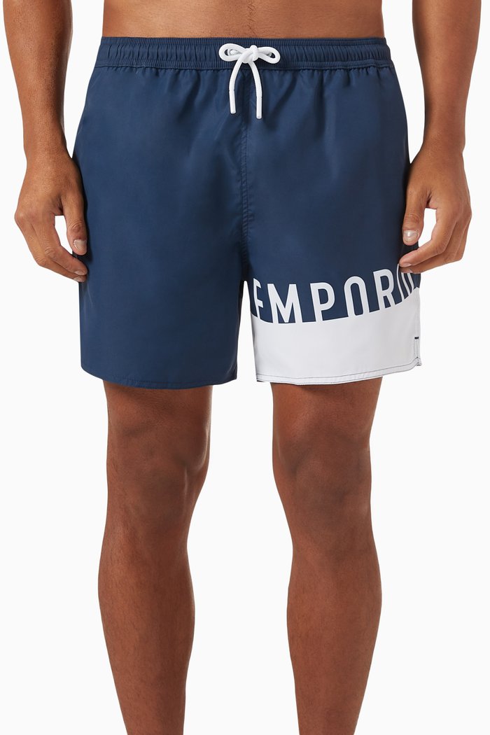 

Graphic Logo Swim Shorts, Blue