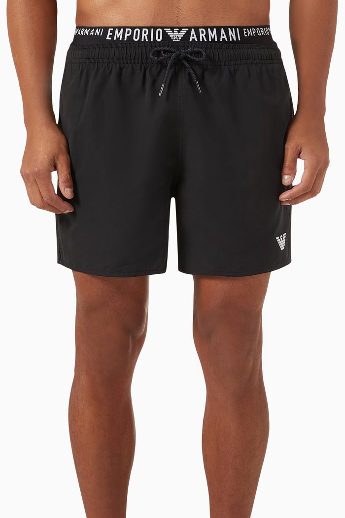 

Logo Swim Shorts, Black
