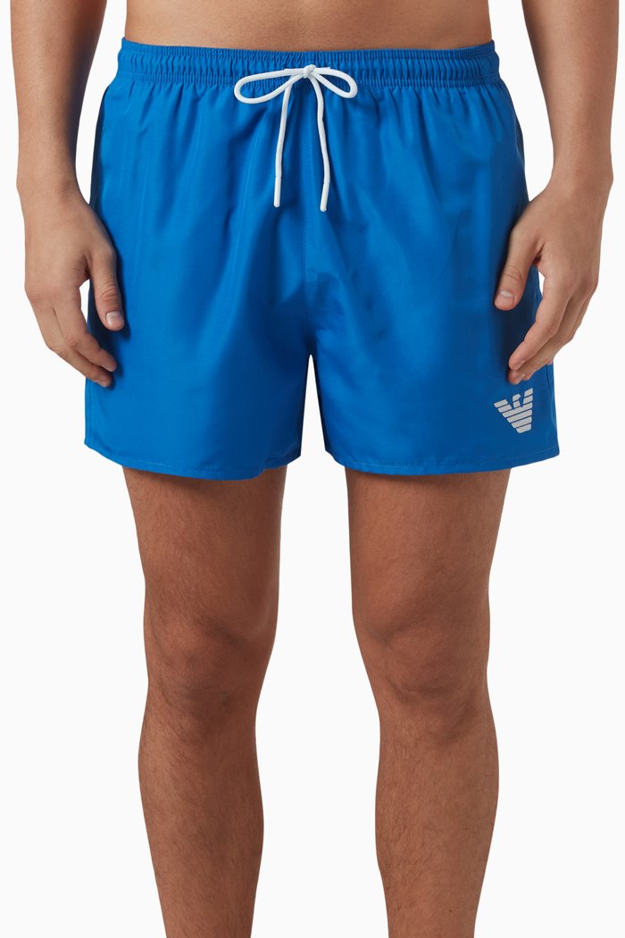 

Eagle Logo Swim Shorts, Blue