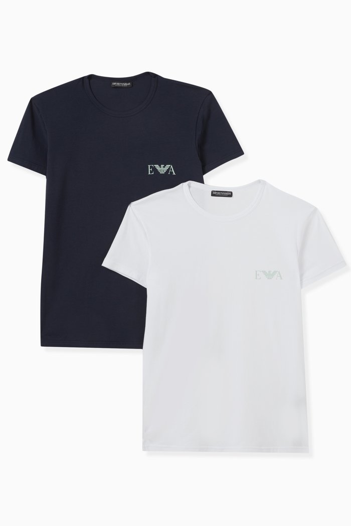 

T-49 Lounge T-shirt in Cotton-jersey, Set of 2, White