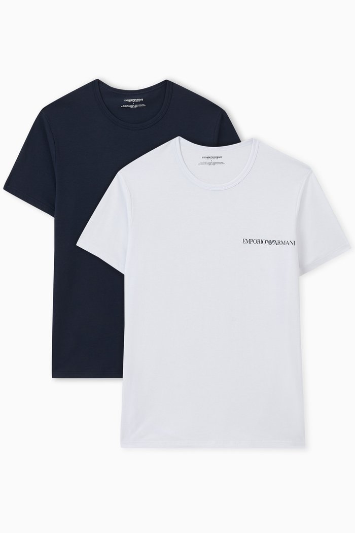 T-49 Lounge T-shirts in Cotton-jersey, Set of 2, White