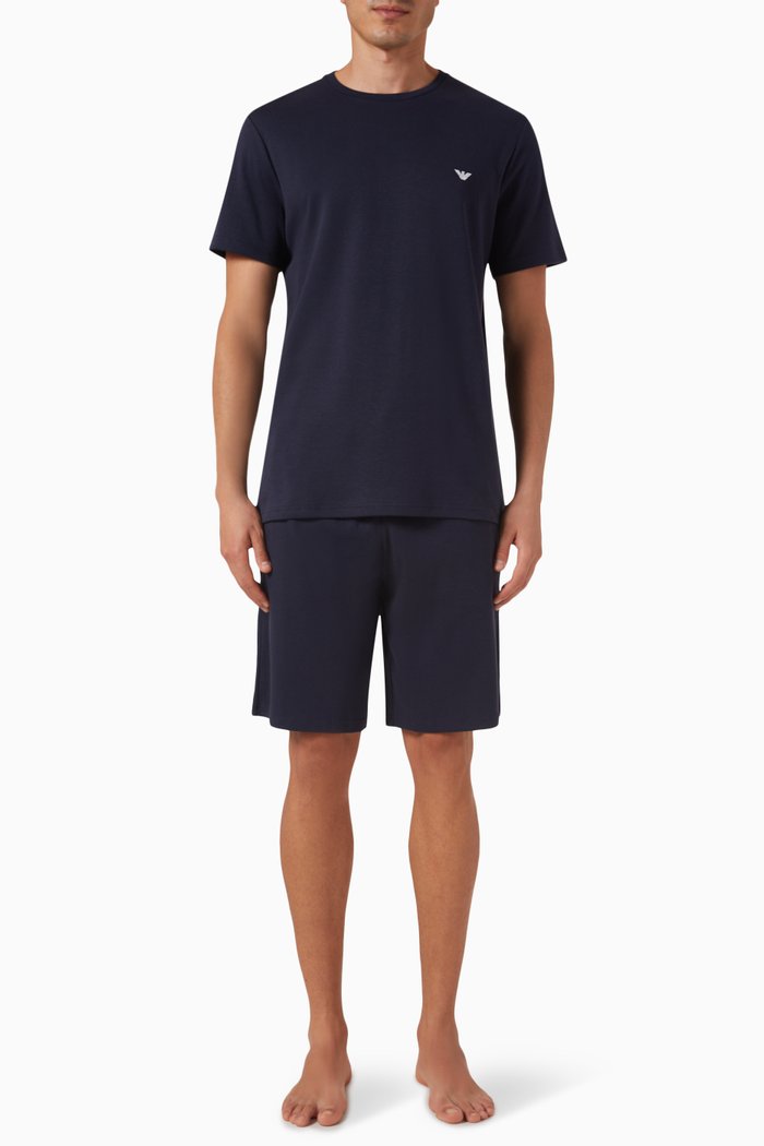 

T-shirt and Shorts Pyjama Set, Blue