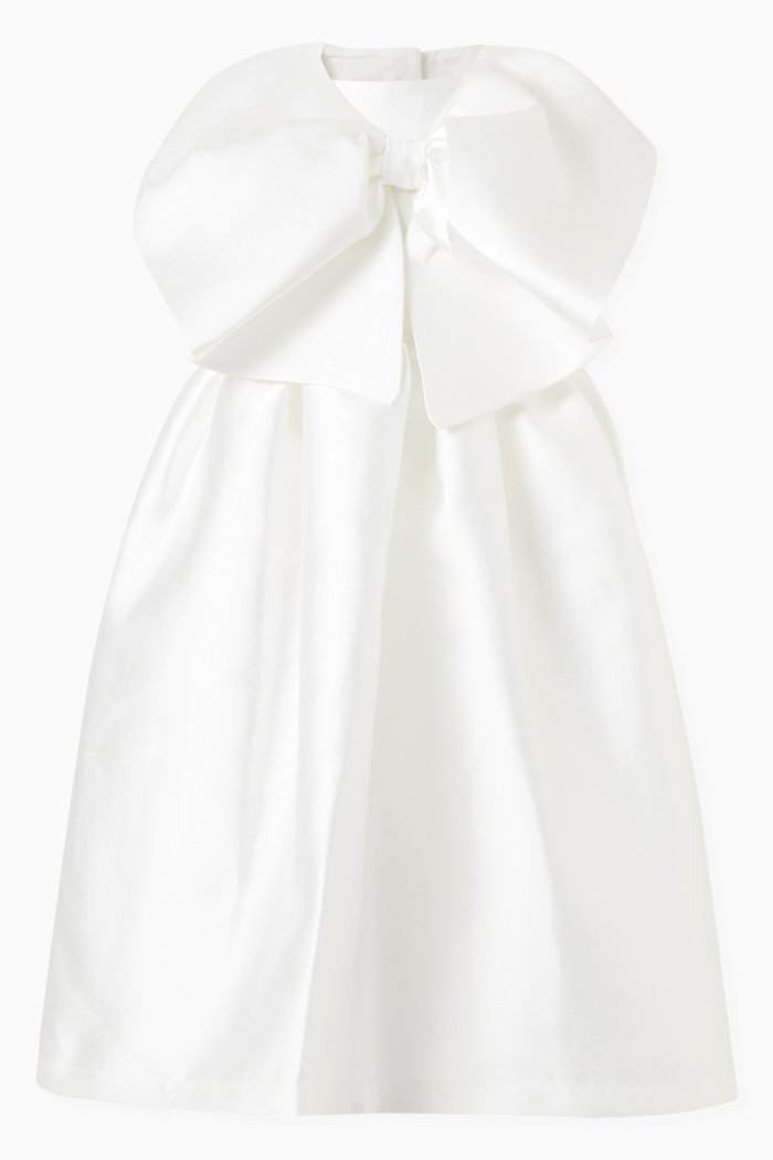 

Bow-detail Sleeveless Dress, White