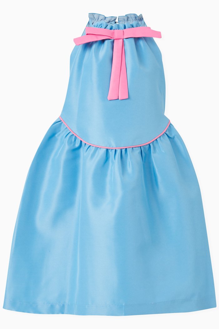 

Bow-detail Sleeveless Dress, Blue
