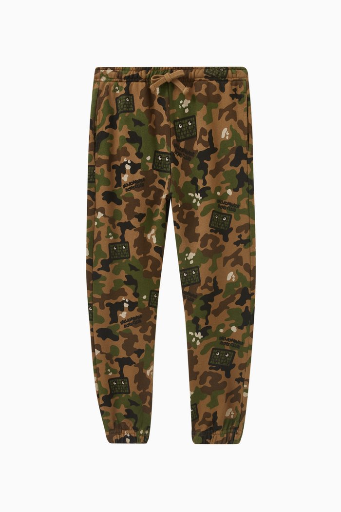 

Camo Sweatpants in Cotton, Brown