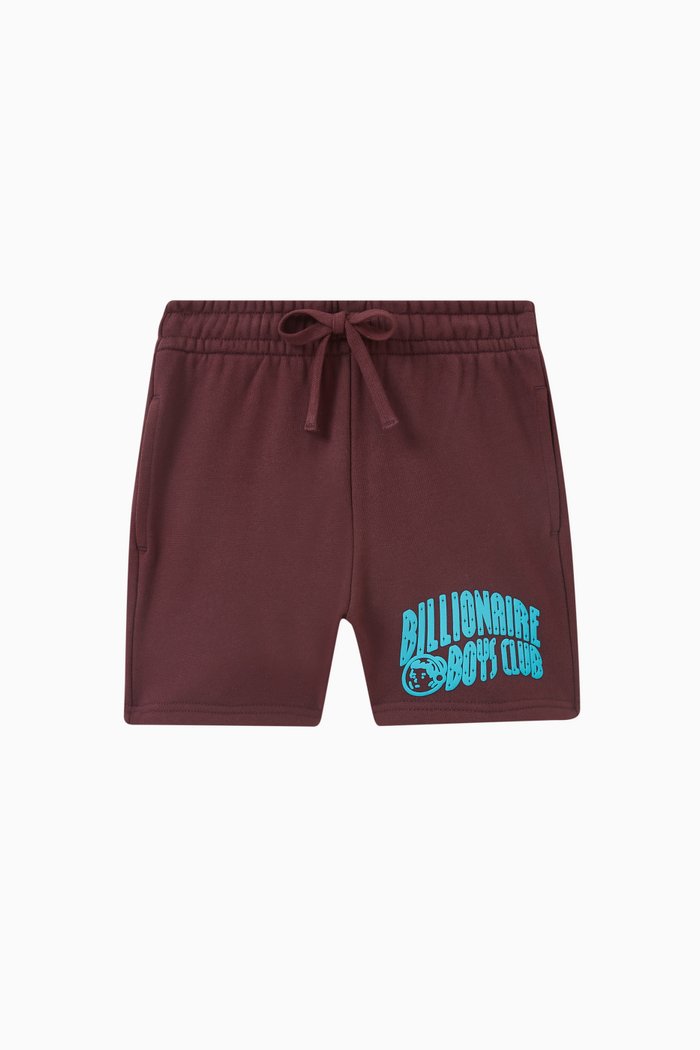 Arch Logo Sweatshorts in Cotton Jersey, Brown