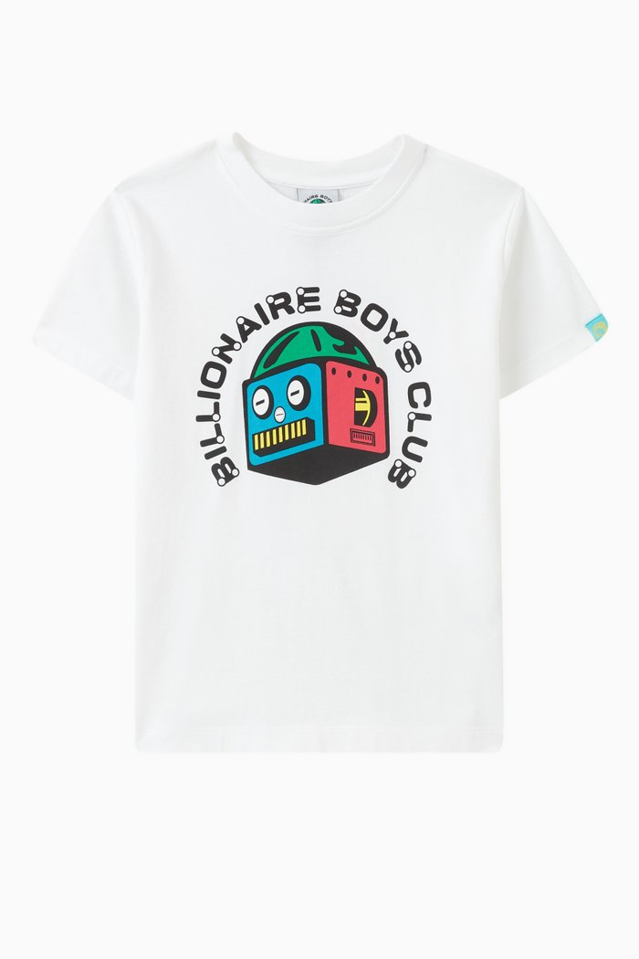 

Robot Logo T-shirt in Cotton, White