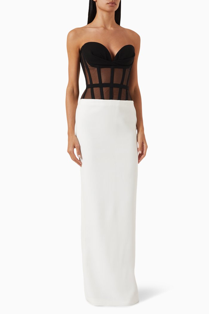 

Bustier Maxi Dress, Multicolour