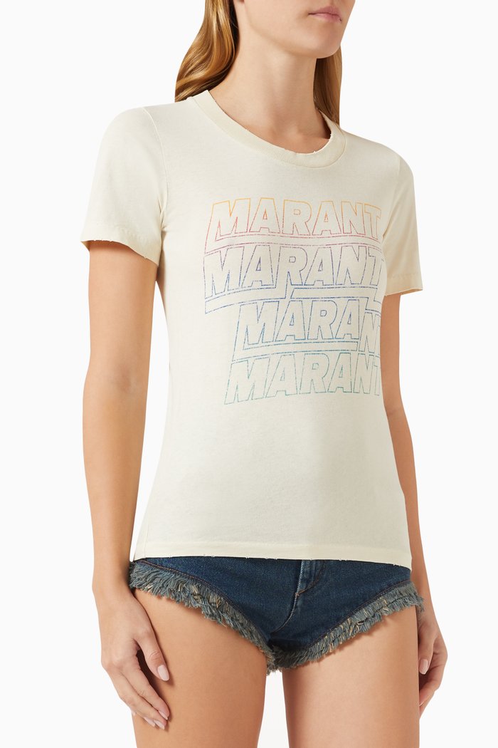 

Ziliani Logo T-shirt in Cotton, Neutral