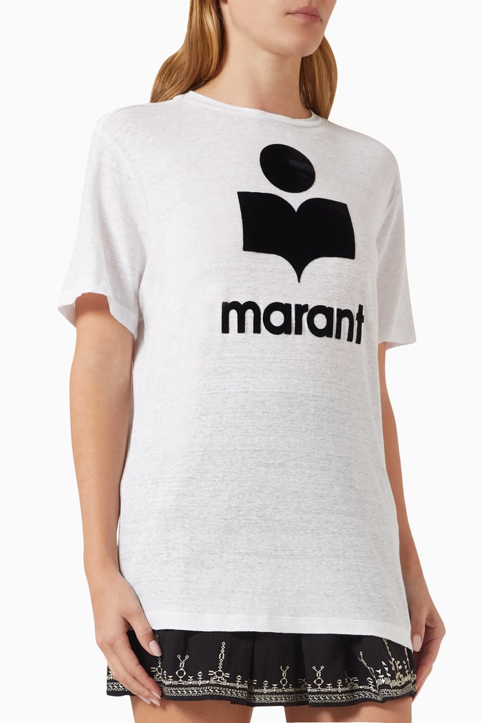 

Zewel Logo T-shirt in Linen, White