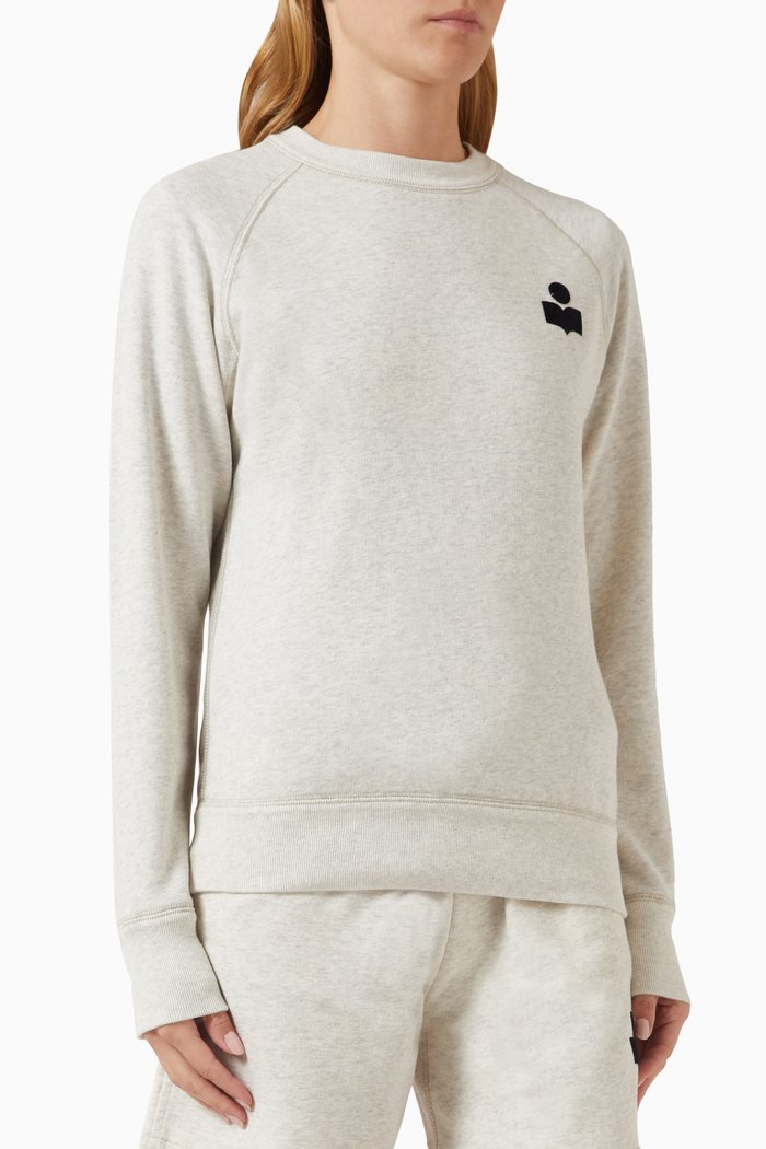 

Milla Logo Sweatshirt in Cotton Jersey, Neutral