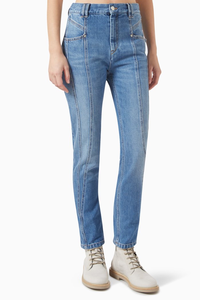 

Nikira Mid-rise Slim-fit Jeans, Blue