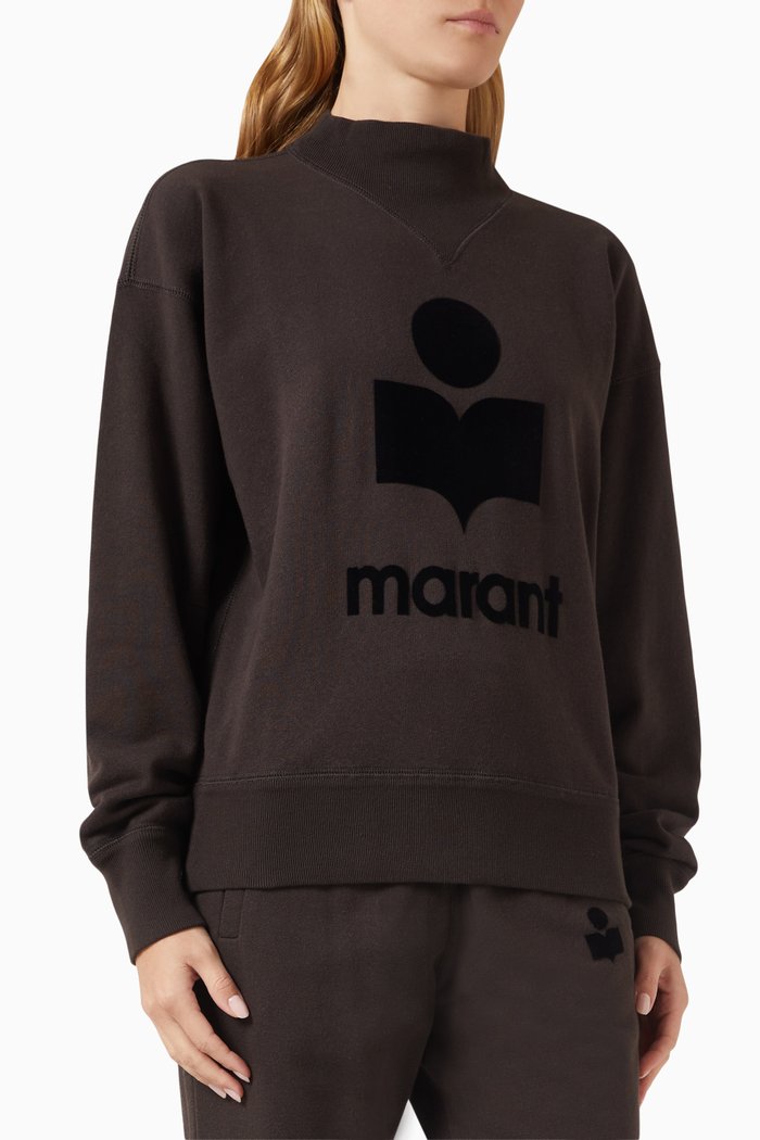 

Moby Logo Sweatshirt in Organic Cotton Jersey, Black