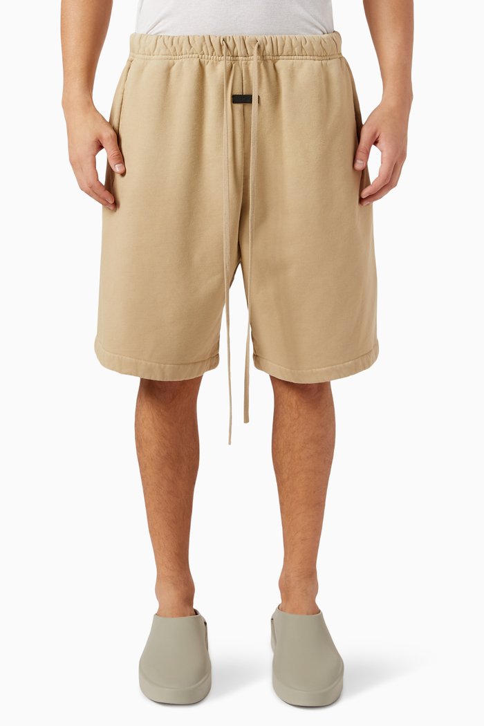

Logo Sweatshorts in Cotton Fleece, Neutral