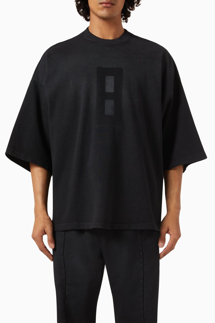 

Airbrush 8 Short-sleeveT-shirt in Cotton Jersey, Black
