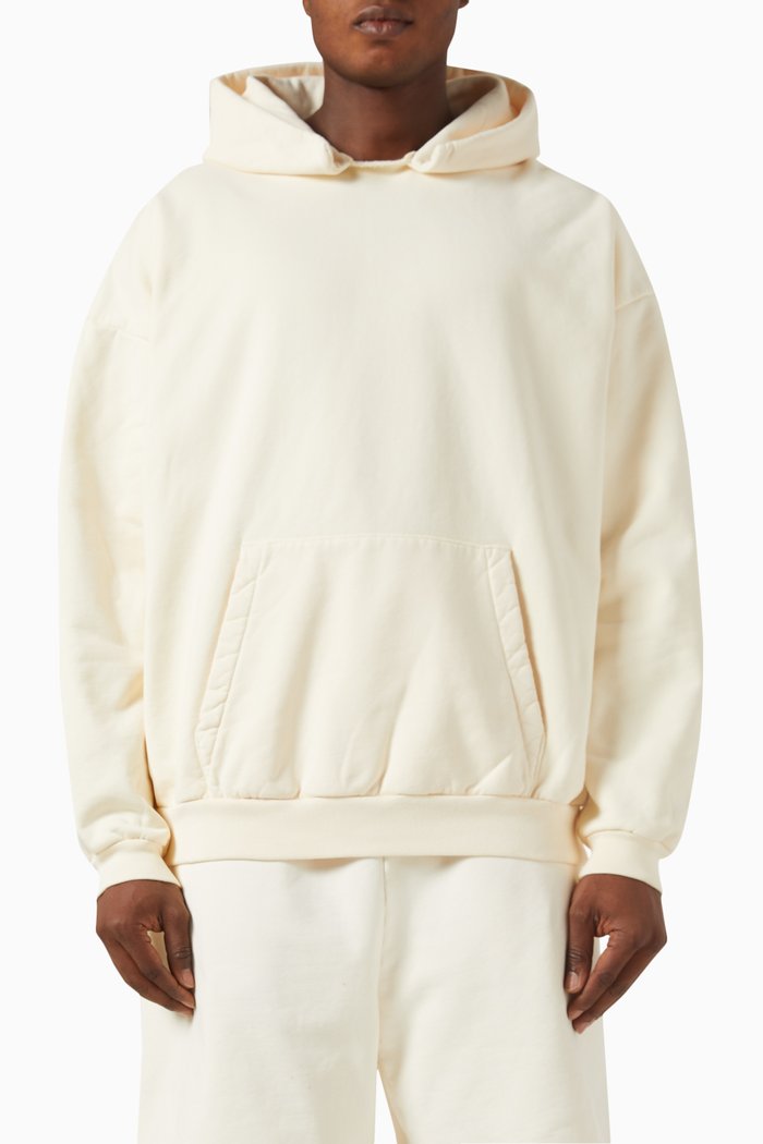 

Undersized Kangaroo-pocket Hoodie, Neutral