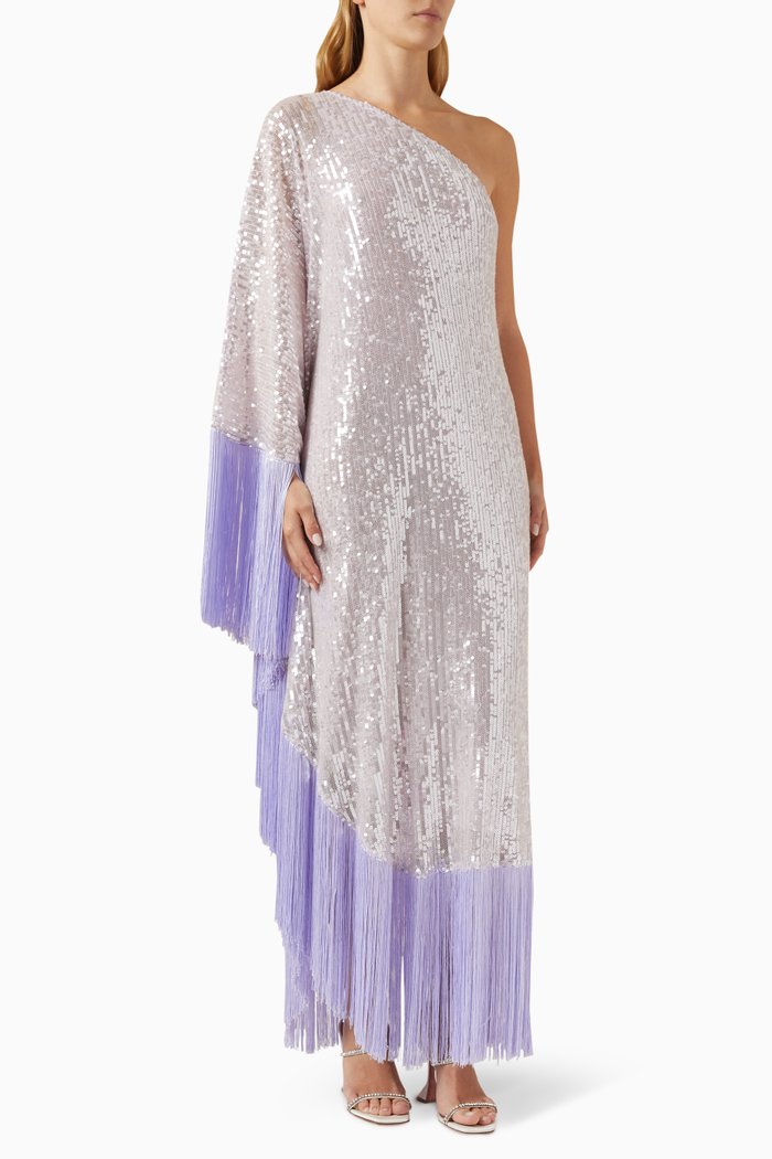 

Spritz Disco Sequin-embellished Maxi Dress, Purple