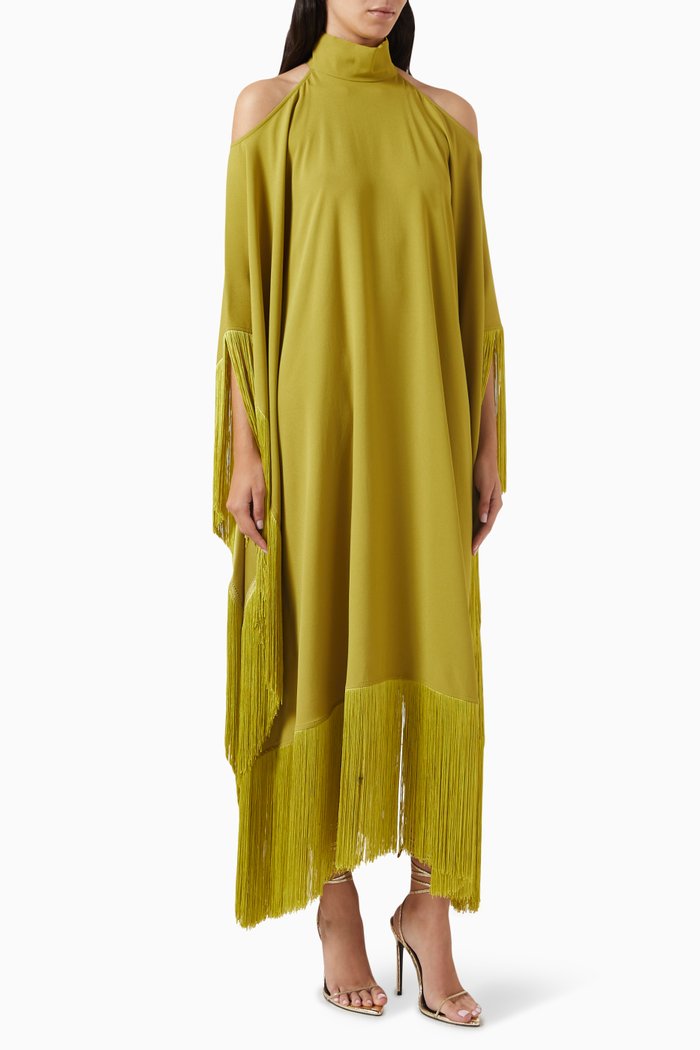 

Divina Fringe Kaftan, Green