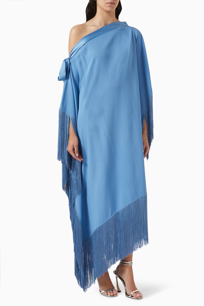 

Aaron Fringe Kaftan, Blue