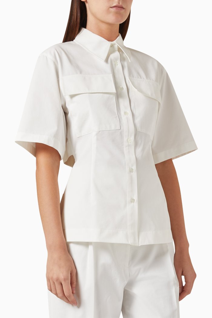 

Back-string Shirt, White
