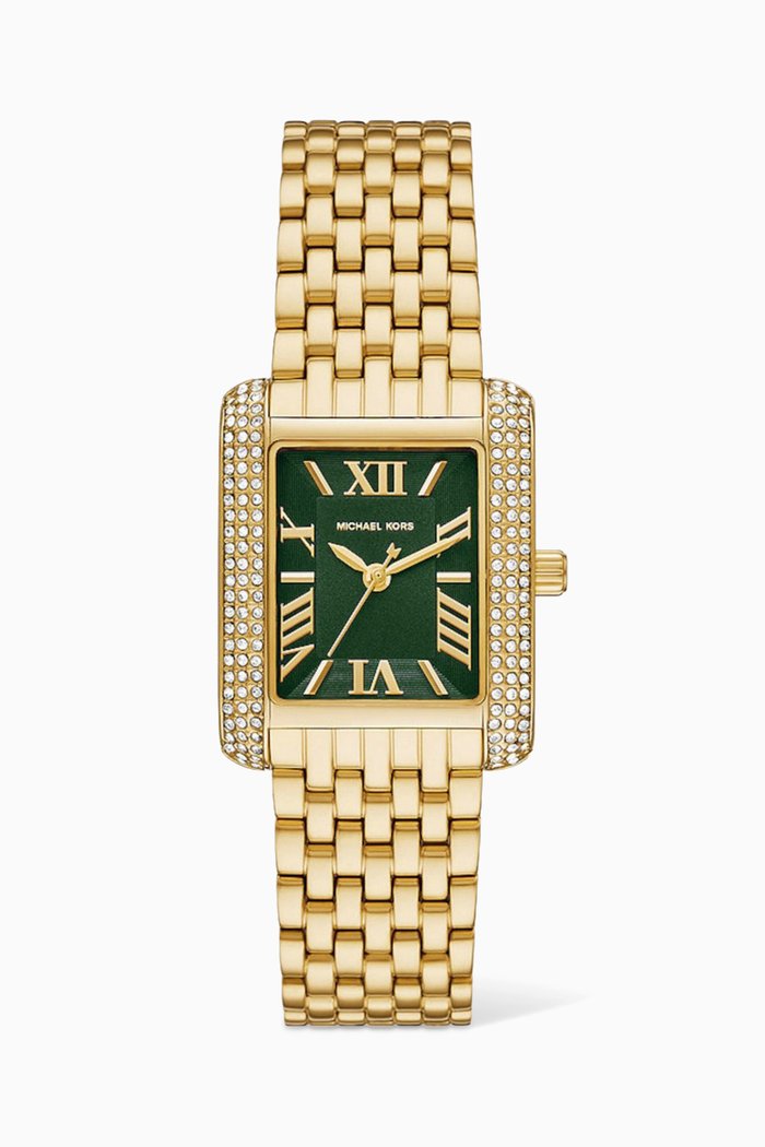 

Emery Pavé Quartz Watch, 33mm, Gold