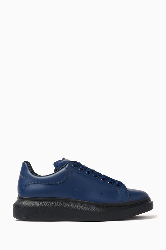 

Oversized Sneakers in Leather, Blue