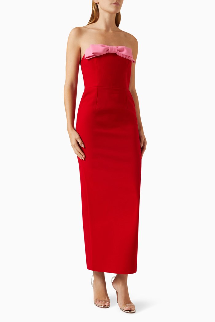 

Eléa Midi Dress in Polyester, Red