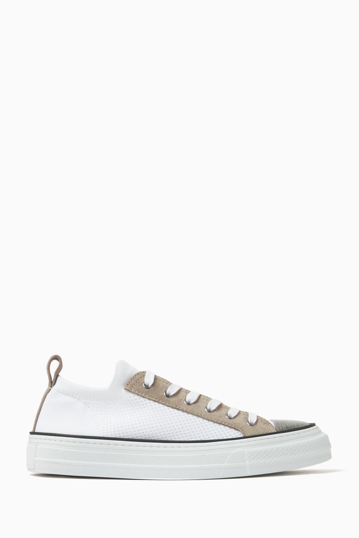 

Monili Low-top Sneakers in Suede, White