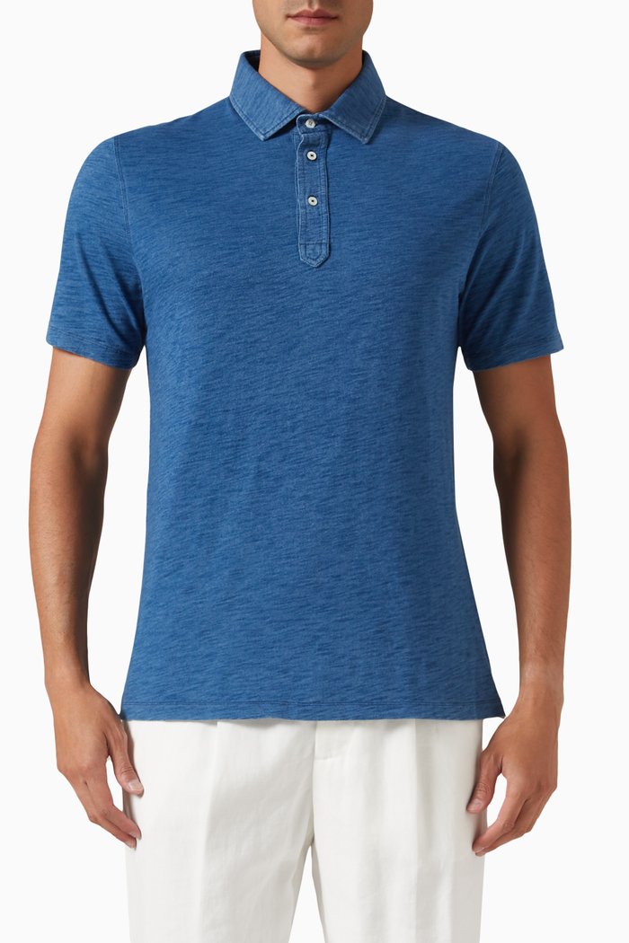 

Polo T-shirt in Cotton, Blue
