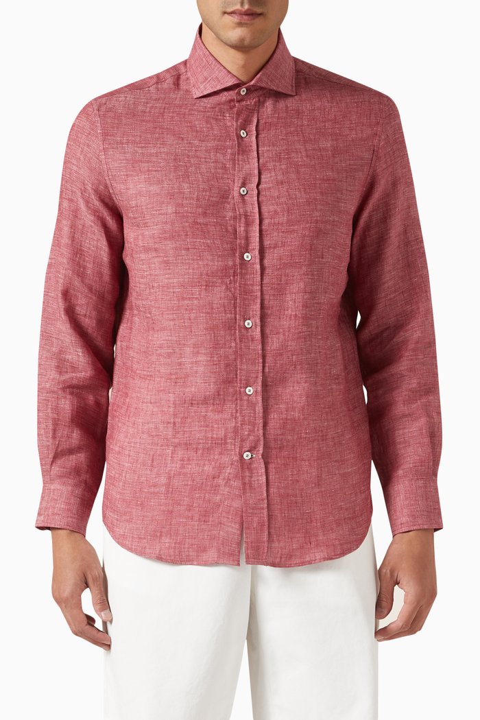 

Button-up Shirt, Red