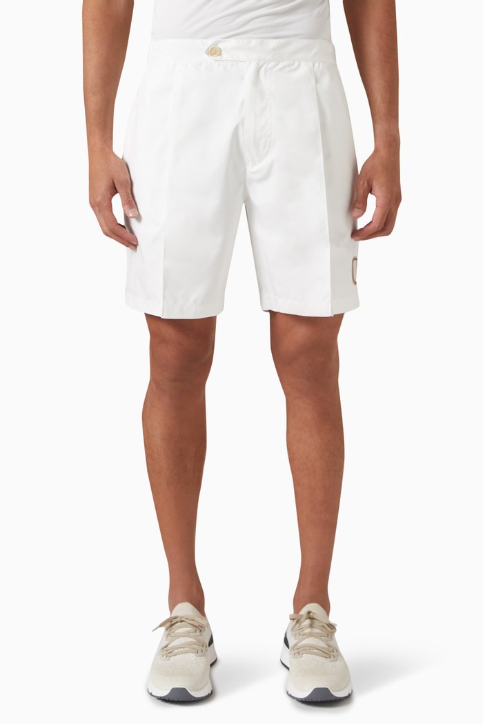 

Logo Bermuda Shorts, White