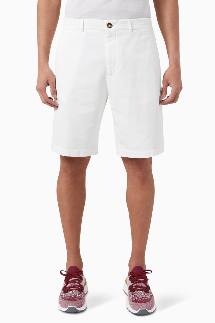 

Bermuda Shorts in Cotton, White