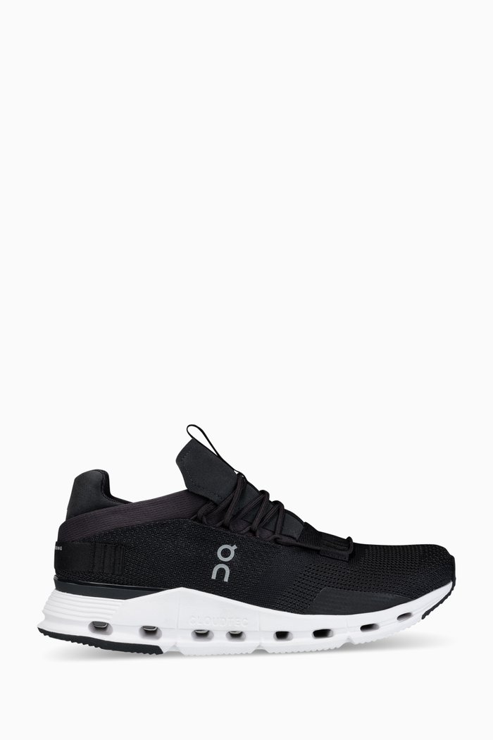 

Cloudnova Mid-top Sneakers in Mesh-knit, Black