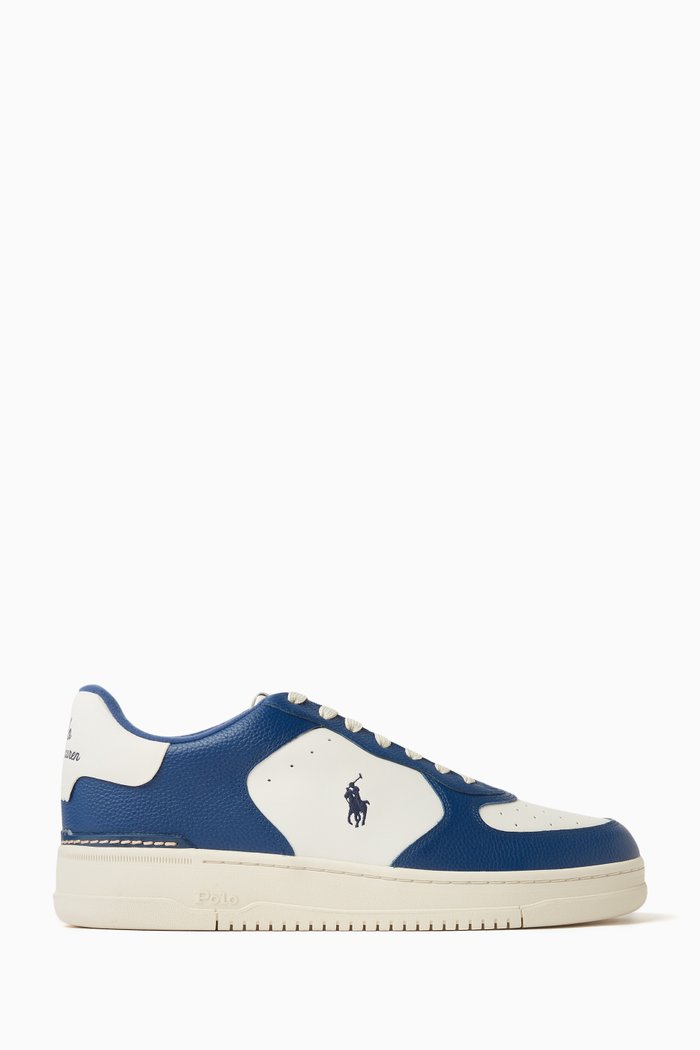 

Masters Court Sneakers in Leather, Blue