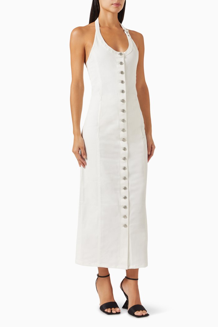 

Multiflex Maxi Dress in Denim, White