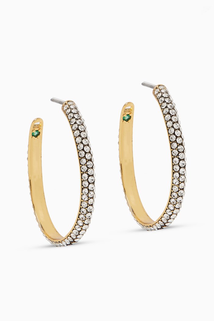 

Calypso Crystal Earrings in 12kt Gold-plated Brasss