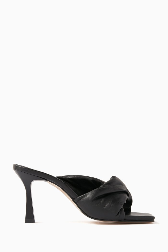 

Mermaid Mules in Leather, Black