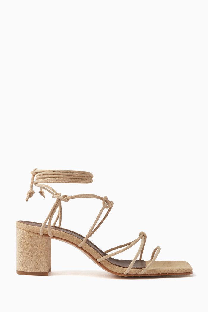 

Paloma 65 Sandals in Suede Leather, Neutral