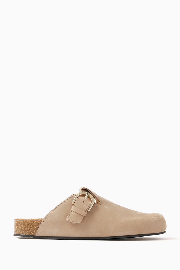 

Travis Mules in Nubuck Leather, Grey
