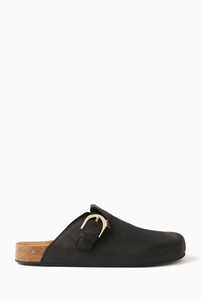 

Travis Mules in Nubuck Leather, Black