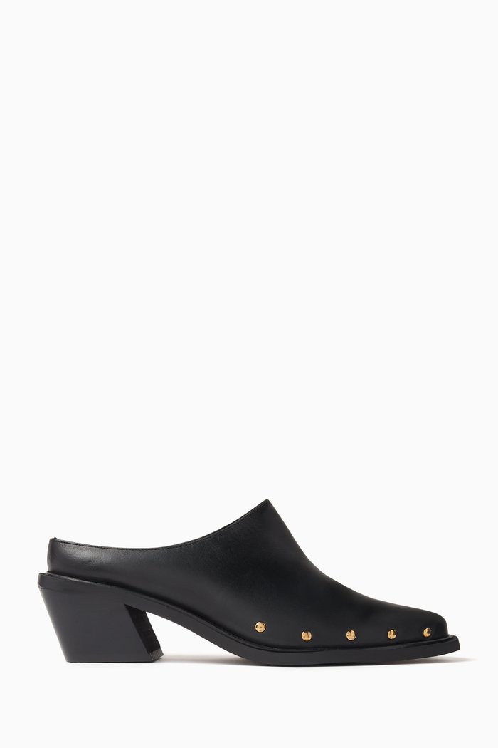 

Lorenzo Clogs in Leather, Black