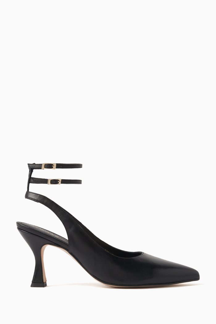 

Louise Pumps in Leather, Black