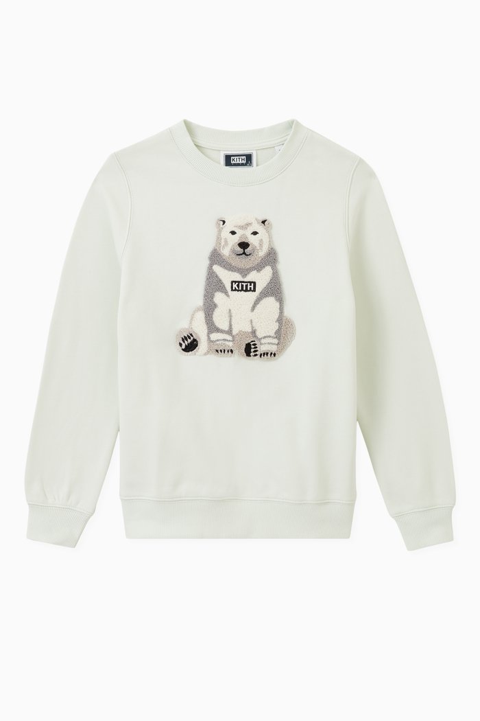 

Polar Bear Crewneck Sweatshirt in Cotton-fleece, Neutral