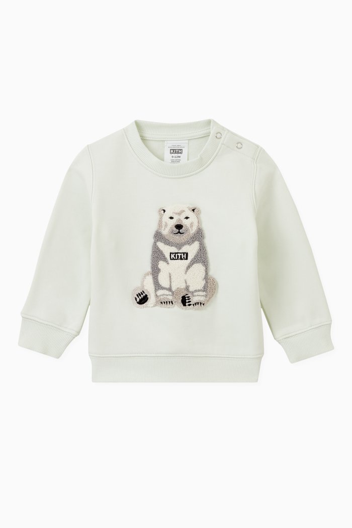 

Baby Polar Bear Crewneck Sweatshirt in Cotton-fleece, Neutral