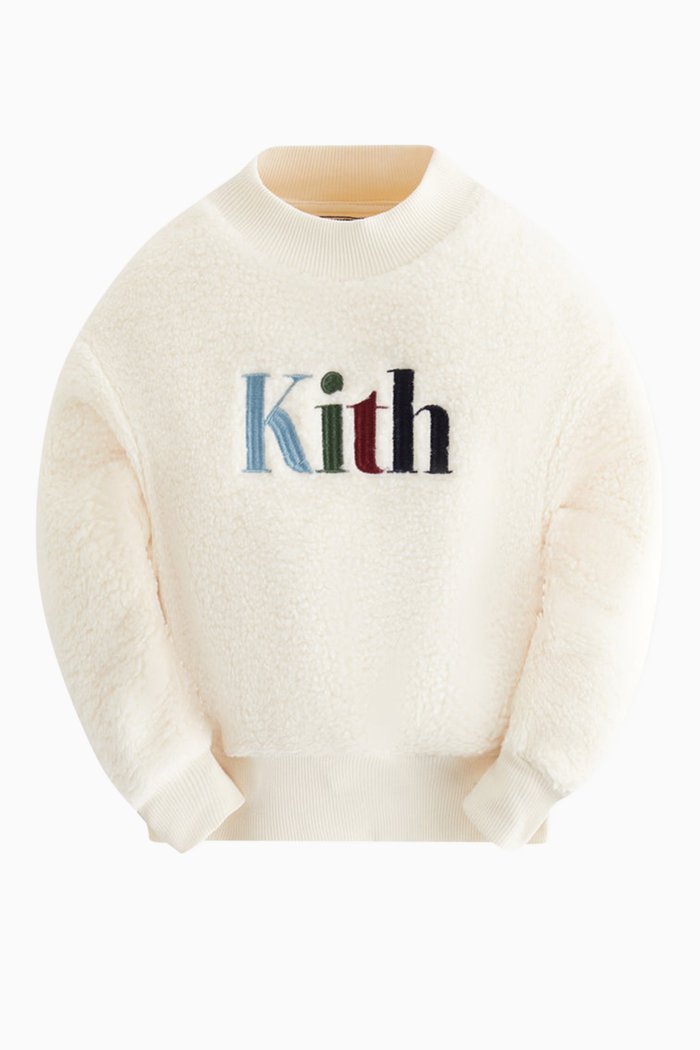 

Logo Crewneck Sweatshirt in Sherpa, Grey