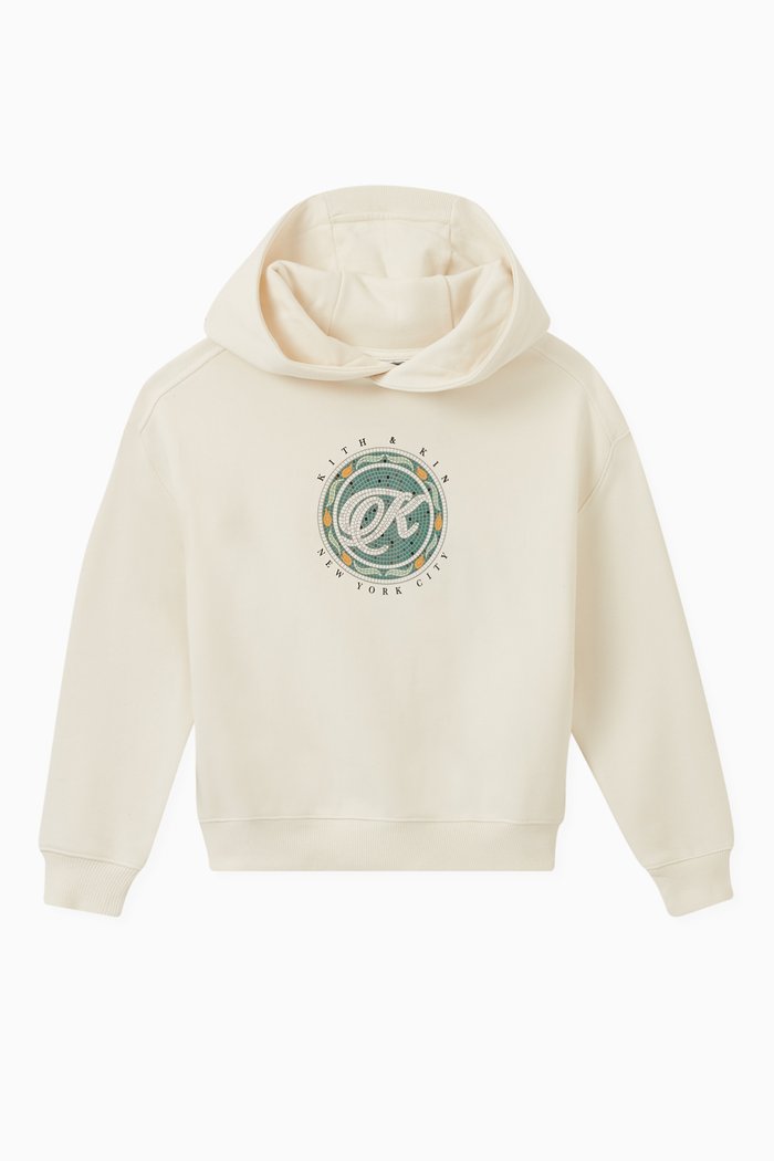 

Graphic Nelson Hoodie in Cotton-fleece, Grey
