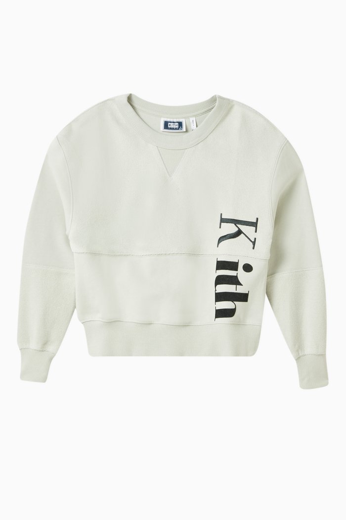 

Reverse Panel Liam Crewneck in Cotton-fleece, Green