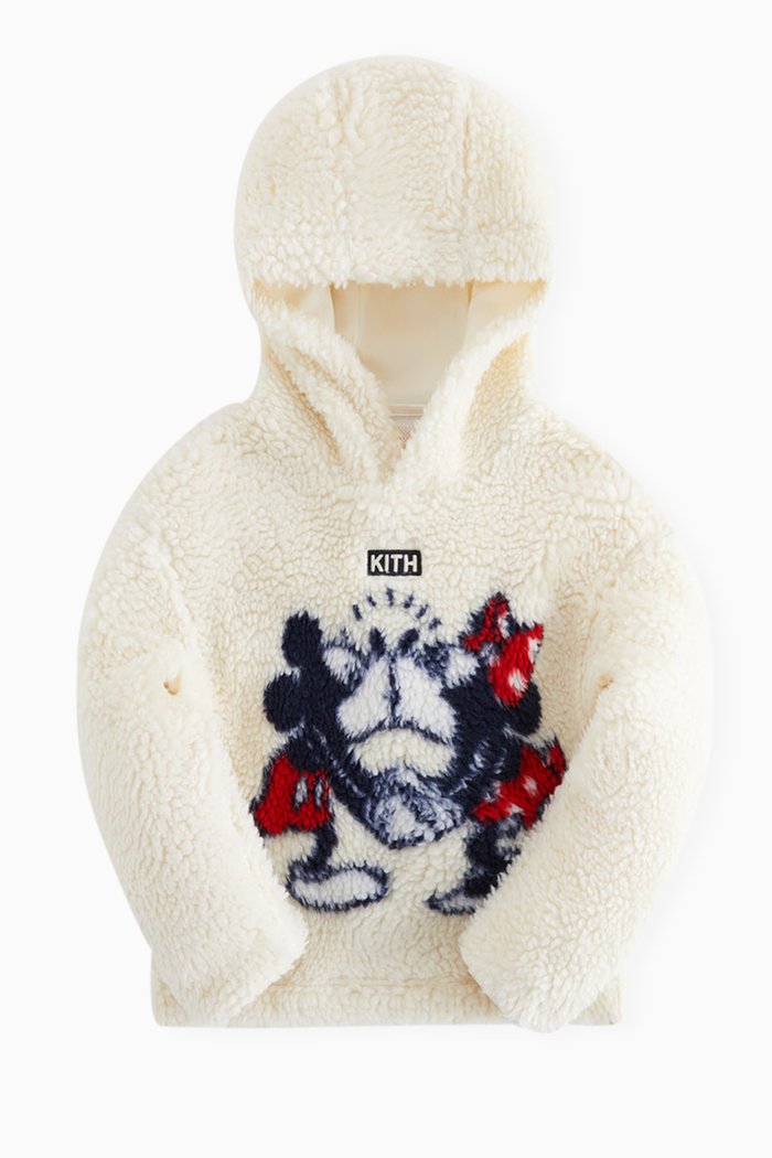 

x Disney Mickey & Friends Hoodie in Sherpa, Neutral